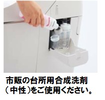 市販の台所洗剤が使えます