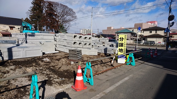 鹿沼市中田町分譲地の造成工事