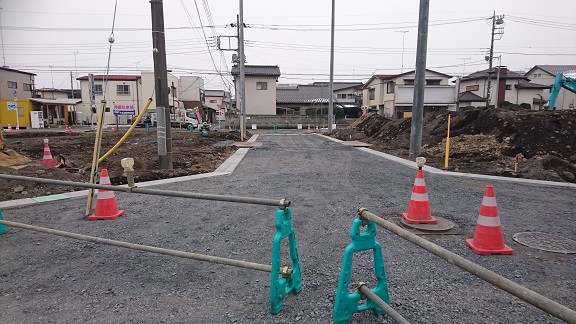 ６ｍ幅の開発道路